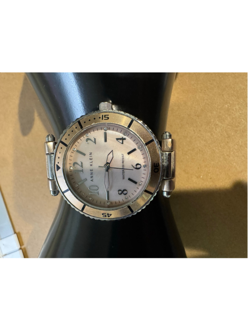 Women's Vintage Anne Klein Watch Silver and Gold Tone Link Band